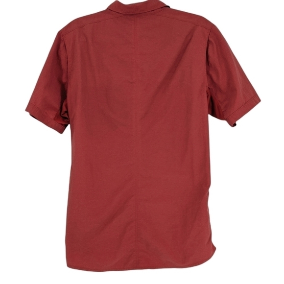 Columbia Vented Fishing Shirt Snap Button Red Short Sleeve Outdoor Hiking - Picture 2 of 8